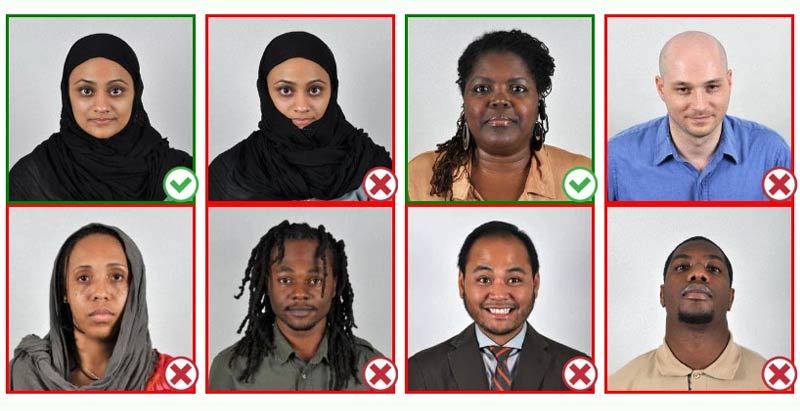 Green card başvurusu profil fotoğraf örnekleri